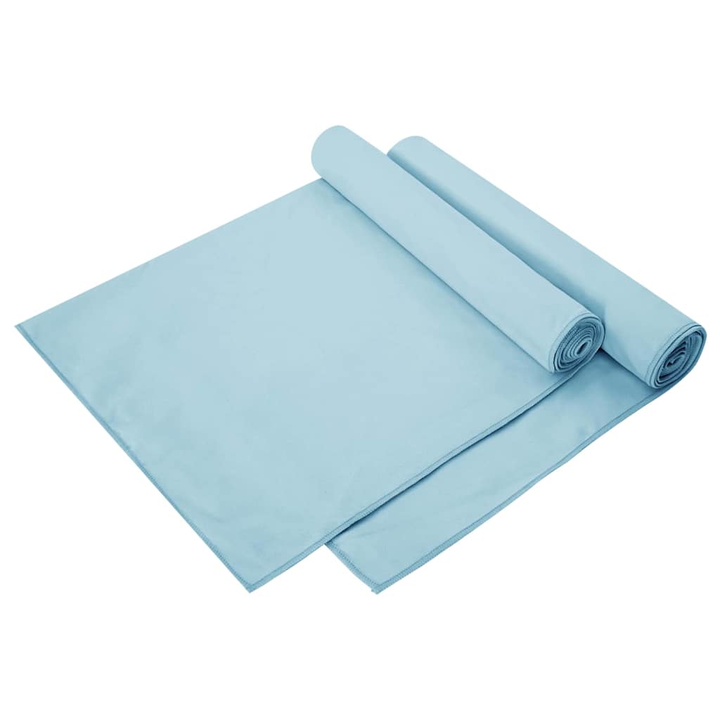 Αθλητικές Πετσέτες 2 pcs Μπλε 140 x 70 εκ