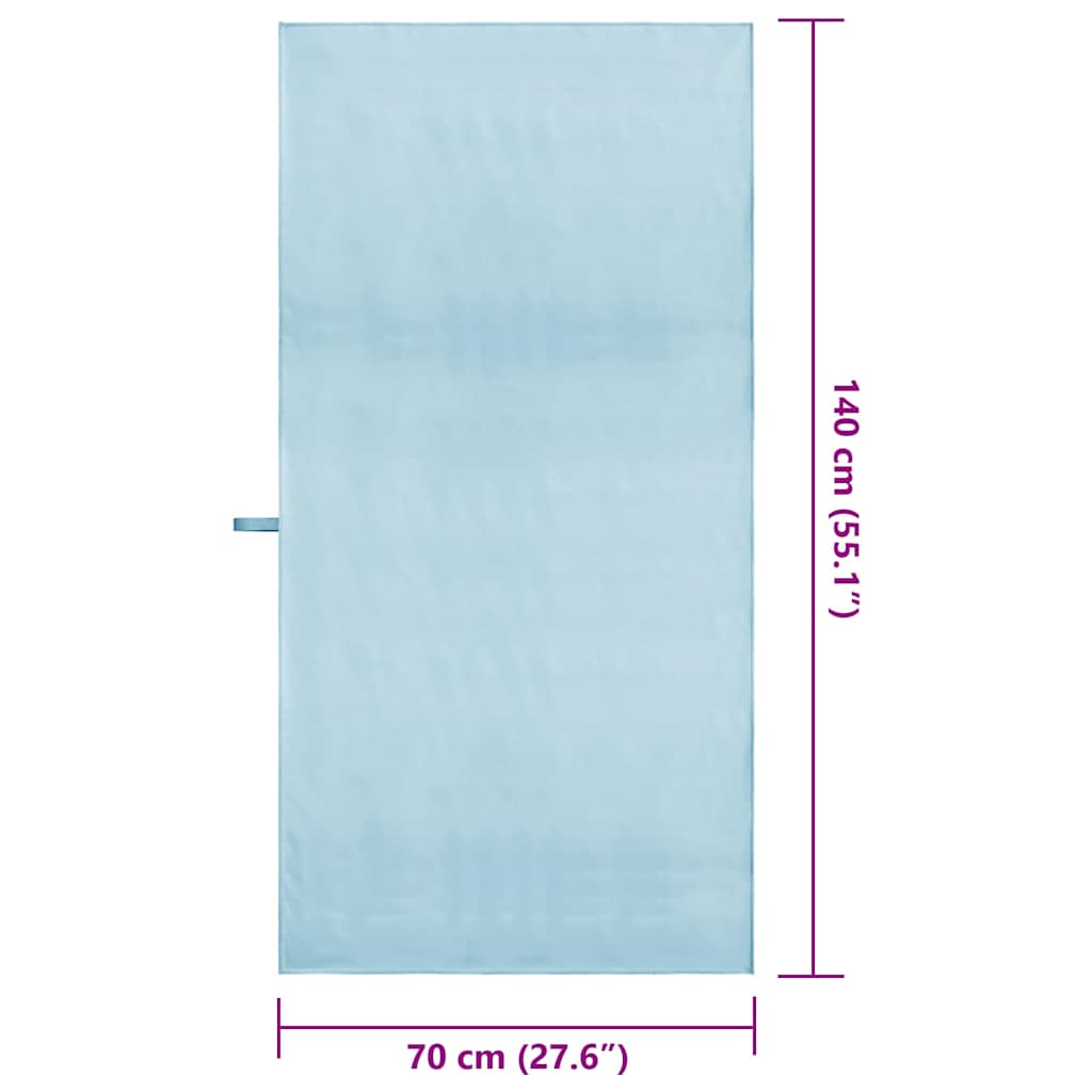 Αθλητικές Πετσέτες 2 pcs Μπλε 140 x 70 εκ