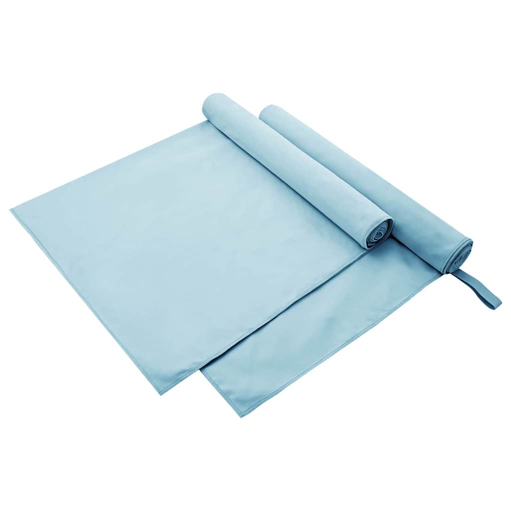 Αθλητικές Πετσέτες 2 pcs Μπλε 180 x 90 cm