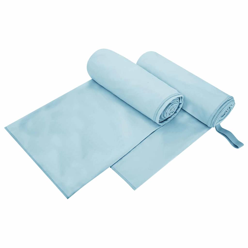 Αθλητικές Πετσέτες 2 pcs Μπλε 200 x 100 cm