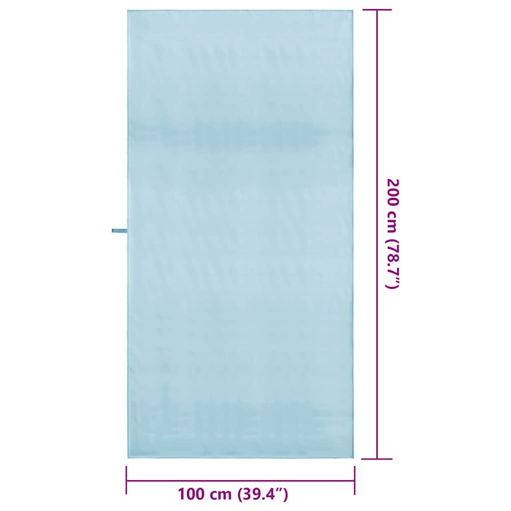 Αθλητικές Πετσέτες 2 pcs Μπλε 200 x 100 cm