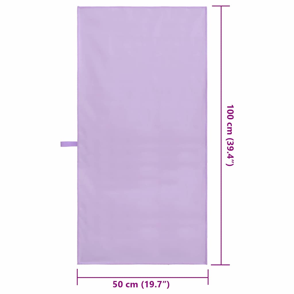 Αθλητικές Πετσέτες 2 pcs Μοβ 100 x 50 cm