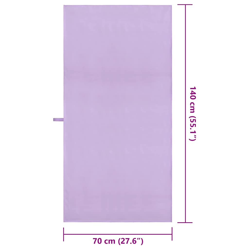Αθλητικές Πετσέτες 2 pcs Μοβ 140 x 70 εκ