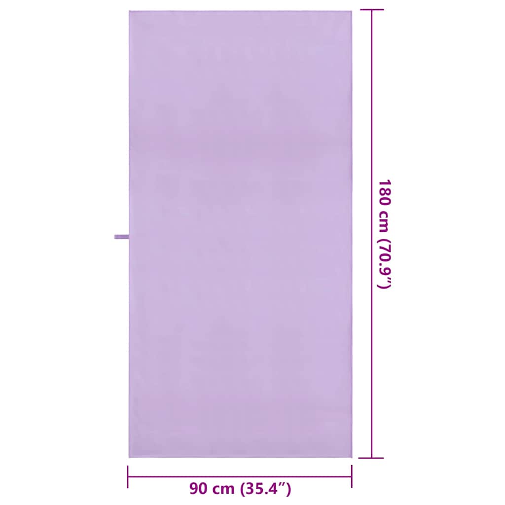 Αθλητικές Πετσέτες 2 pcs Μοβ 180 x 90 cm