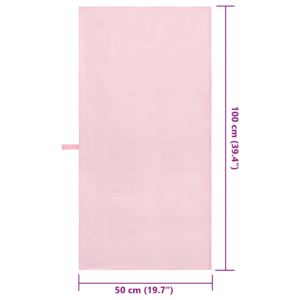 Αθλητικές Πετσέτες 2 pcs Ροζ 100 x 50 cm