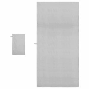 Σύνολο πετσέτας αθλητισμού 2 τεμ. Γκρι 50 x 30 cm, 200 x 100 cm