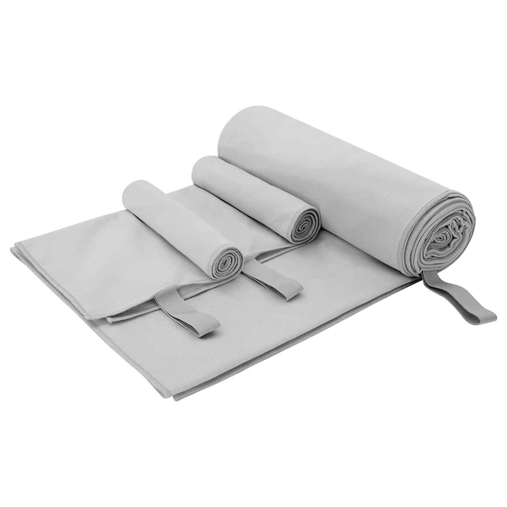Σύνολο πετσέτας αθλητισμού 3 pcs Γκρι