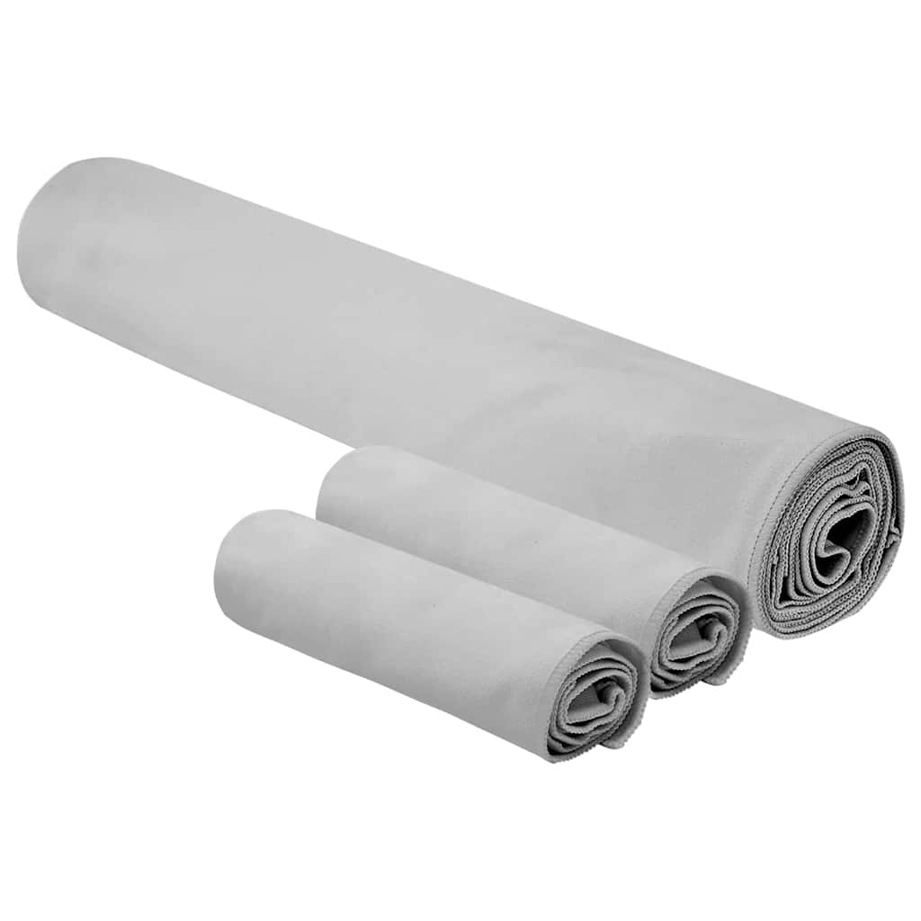 Σύνολο πετσέτας αθλητισμού 3 pcs Γκρι