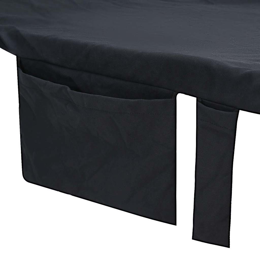 Πετσέτες ξαπλώστρας 2 pcs Μαύρο 210 x 75 cm
