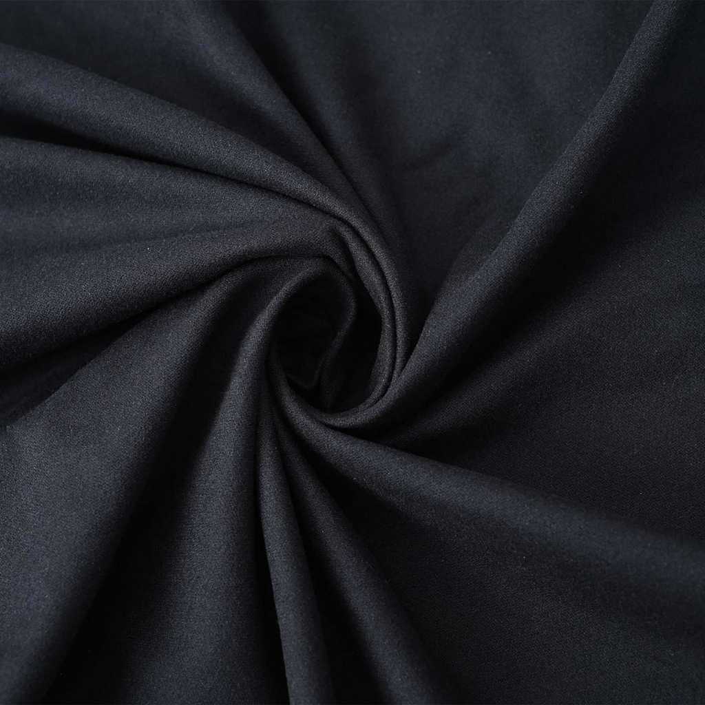 Πετσέτες ξαπλώστρας 2 pcs Μαύρο 210 x 75 cm