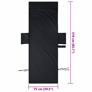 Πετσέτες ξαπλώστρας 2 τμχ. Μαύρο 210 x 75 cm - Pakobazaar
