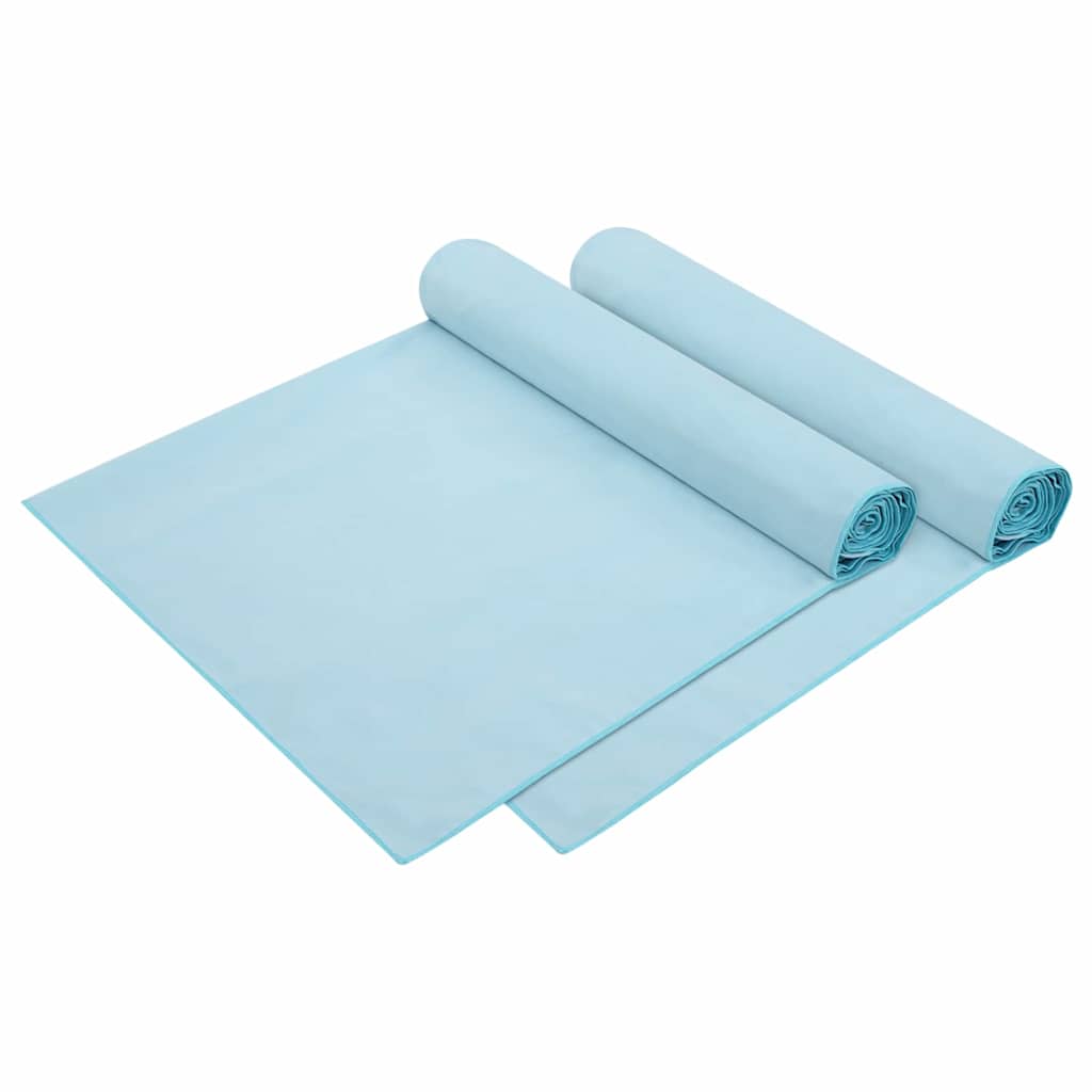 Πετσέτες ξαπλώστρας 2 pcs Μπλε 210 x 75 cm