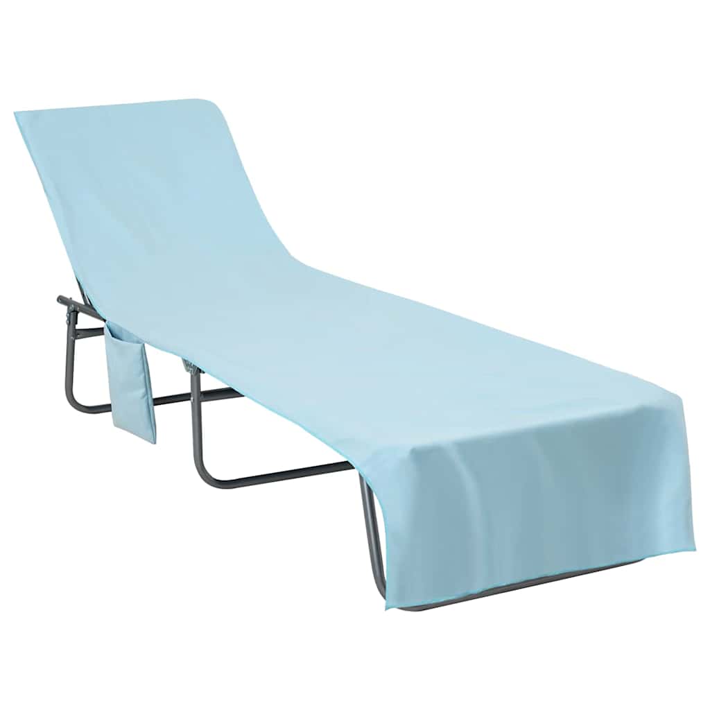 Πετσέτες ξαπλώστρας 2 pcs Μπλε 210 x 75 cm