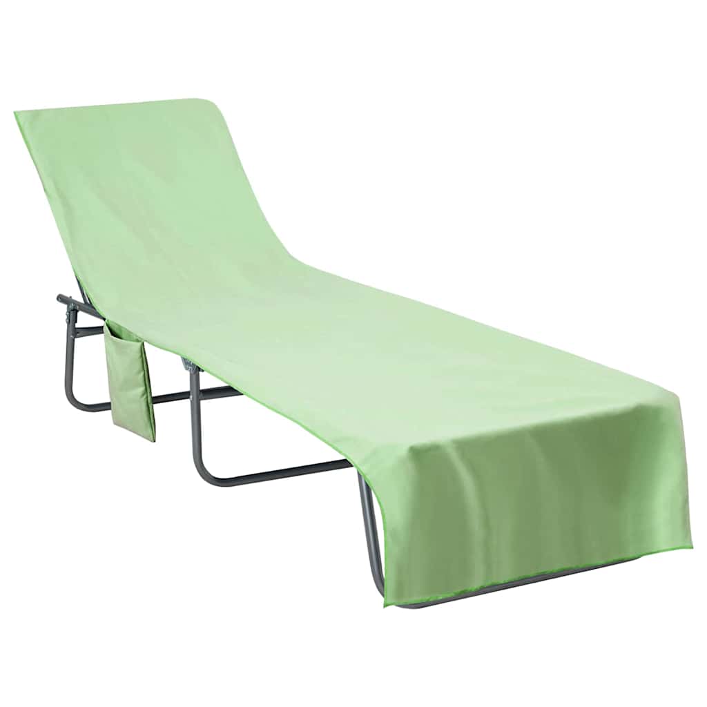 Πετσέτες ξαπλώστρας 2 pcs Πράσινο 210 x 75 cm