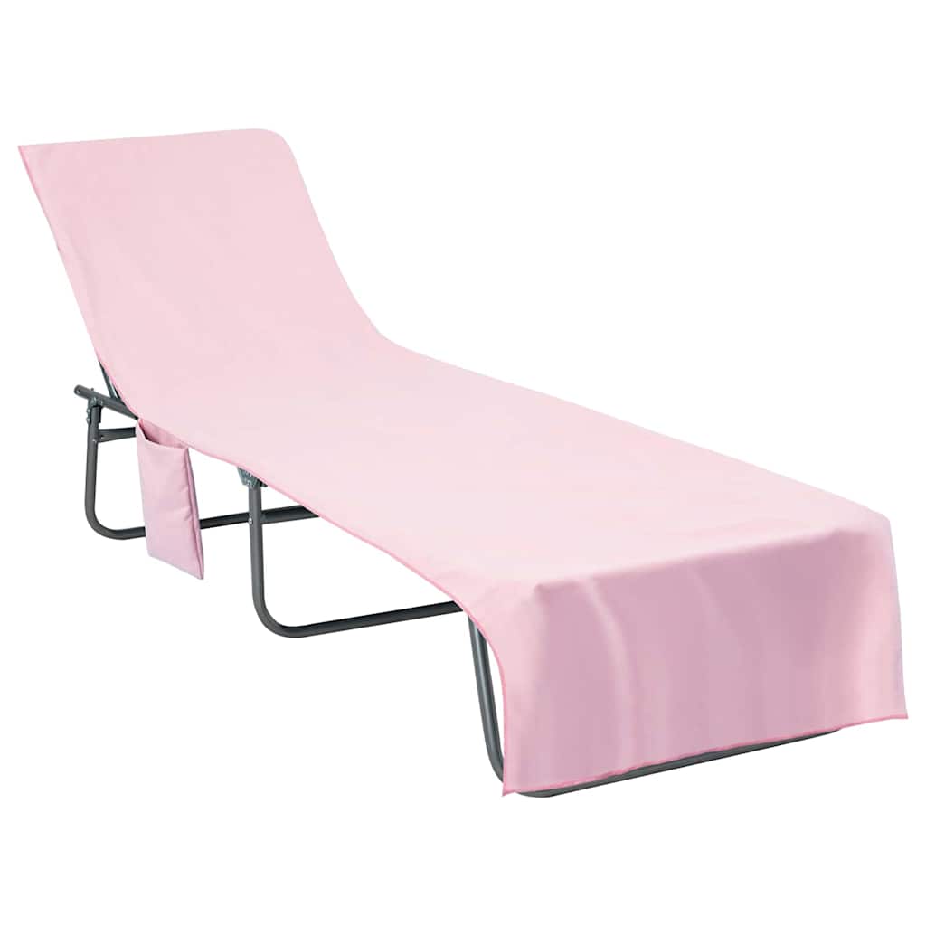 Πετσέτες ξαπλώστρας 2 pcs Ροζ 210 x 75 cm
