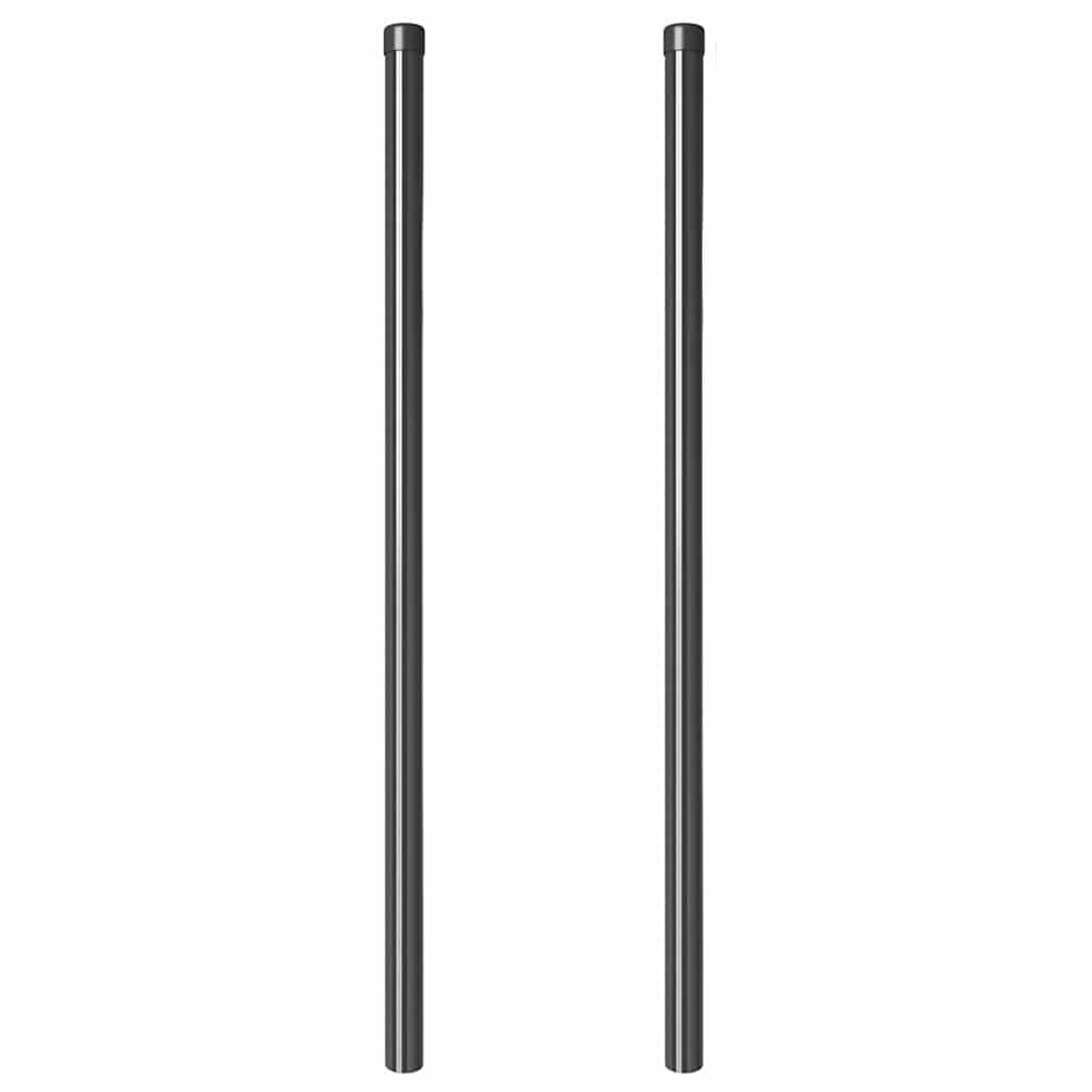 Στύλος Περιφράξεων 2 pcs Γκρι 110 cm