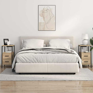Κομοδίνο 2 pcs Δρύς Sonoma 30 x 48 x 61 εκ Επεξεργασμένο ξύλο - Pakobazaar