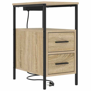 Κομοδίνο 2 pcs Δρύς Sonoma 30 x 48 x 61 εκ Επεξεργασμένο ξύλο - Pakobazaar