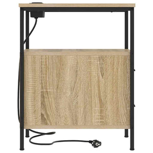 Κομοδίνο 2 pcs Δρύς Sonoma 30 x 48 x 61 εκ Επεξεργασμένο ξύλο - Pakobazaar