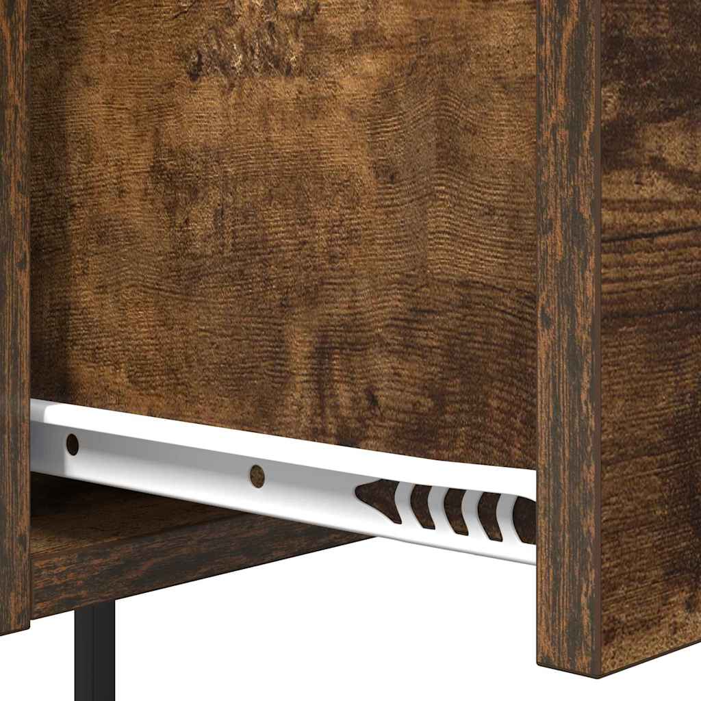 Κομοδίνο με συρτάρι 2 pcs Καπνιστό Δρύς 42 x 41 x 56 εκ. - Pakobazaar