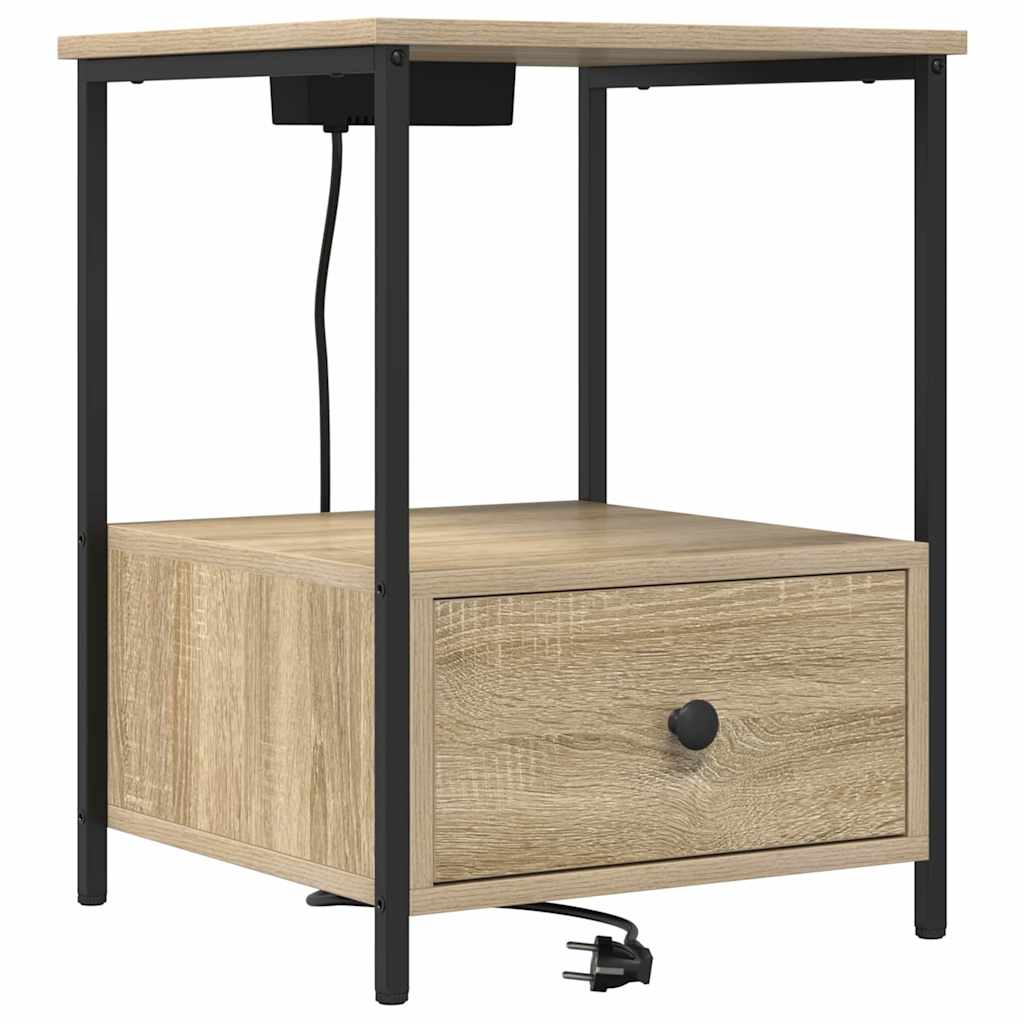 Κομοδίνο 2 pcs Δρύς Sonoma 42 x 41 x 56 εκ. Επεξεργασμένο ξύλο - Pakobazaar