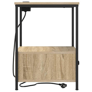 Κομοδίνο 2 pcs Δρύς Sonoma 42 x 41 x 56 εκ. Επεξεργασμένο ξύλο - Pakobazaar