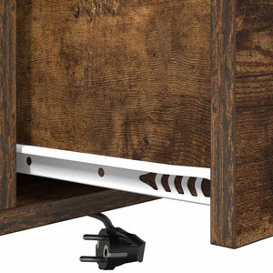 Κομοδίνο με συρτάρι 2 pcs Καπνιστό Δρύς 42 x 41 x 56 εκ. - Pakobazaar
