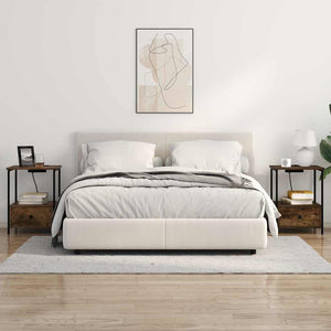 Κομοδίνο με συρτάρι 2 pcs Καπνιστό Δρύς 42 x 41 x 56 εκ. - Pakobazaar