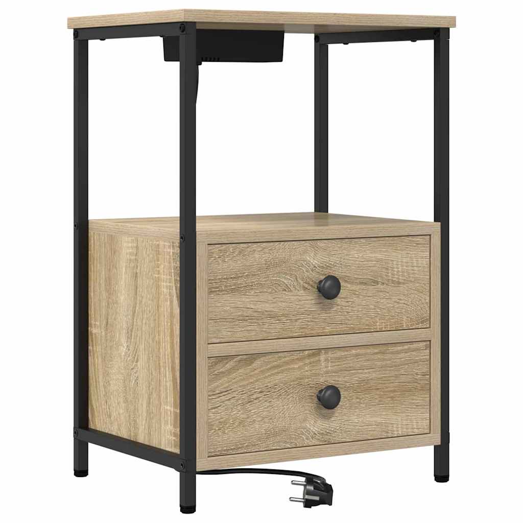 Κομοδίνο Δρύς Sonoma 40 x 31 x 60 εκ. Επεξεργασμένο ξύλο - Pakobazaar