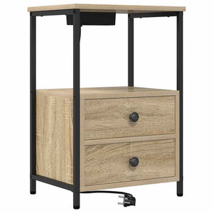 Κομοδίνο 2 pcs Δρύς Sonoma 40 x 31 x 60 εκ. Επεξεργασμένο ξύλο - Pakobazaar