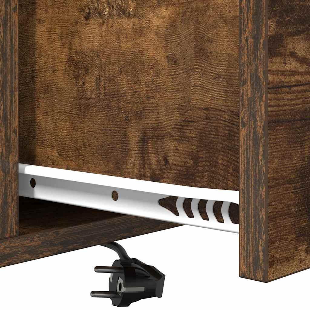 Κομοδίνο με συρτάρι 2 pcs Καπνιστό Δρύς 40 x 31 x 60 εκ. - Pakobazaar