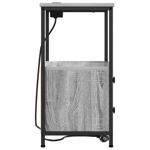 Κομοδίνο με συρτάρι 2 pcs Γκρίζο Σονομα 40 x 31 x 60 εκ. - Pakobazaar