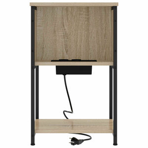 Κομοδίνο 2 pcs Δρύς Sonoma 38 x 31 x 61 εκ Επεξεργασμένο ξύλο - Pakobazaar
