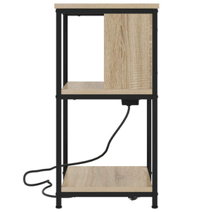 Κομοδίνο 2 pcs Δρύς Sonoma 38 x 31 x 61 εκ Επεξεργασμένο ξύλο - Pakobazaar