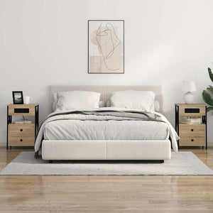 Κομοδίνο 2 pcs Δρύς Sonoma 40 x 31 x 60 εκ. Επεξεργασμένο ξύλο - Pakobazaar