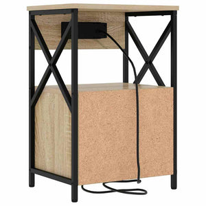 Κομοδίνο 2 pcs Δρύς Sonoma 40 x 31 x 60 εκ. Επεξεργασμένο ξύλο - Pakobazaar