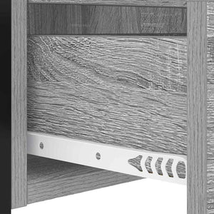 Κομοδίνο με συρτάρι 2 pcs Γκρίζο Σονομα 40 x 31 x 60 εκ. - Pakobazaar