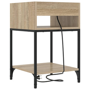 Κομοδίνο 2 pcs Δρύς Sonoma 40 x 40 x 61 εκ Επεξεργασμένο ξύλο - Pakobazaar