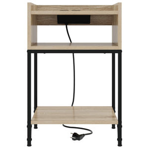 Κομοδίνο 2 pcs Δρύς Sonoma 40 x 40 x 61 εκ Επεξεργασμένο ξύλο - Pakobazaar