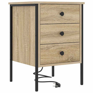 Κομοδίνο 2 pcs Δρύς Sonoma 42 x 41 x 61 εκ Επεξεργασμένο ξύλο - Pakobazaar