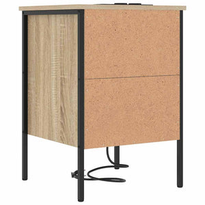 Κομοδίνο 2 pcs Δρύς Sonoma 42 x 41 x 61 εκ Επεξεργασμένο ξύλο - Pakobazaar