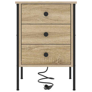 Κομοδίνο 2 pcs Δρύς Sonoma 42 x 41 x 61 εκ Επεξεργασμένο ξύλο - Pakobazaar