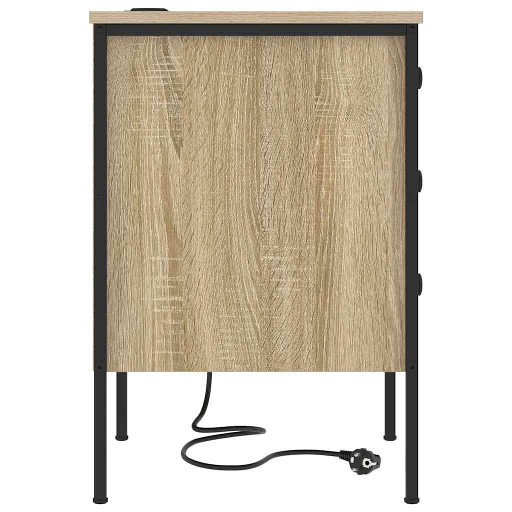 Κομοδίνο 2 pcs Δρύς Sonoma 42 x 41 x 61 εκ Επεξεργασμένο ξύλο - Pakobazaar