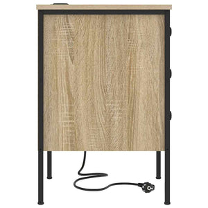 Κομοδίνο 2 pcs Δρύς Sonoma 42 x 41 x 61 εκ Επεξεργασμένο ξύλο - Pakobazaar