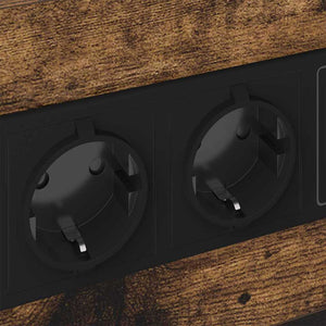 Κομοδίνο με συρτάρι 2 pcs Καπνιστό Δρύς 40 x 31 x 60 εκ. - Pakobazaar