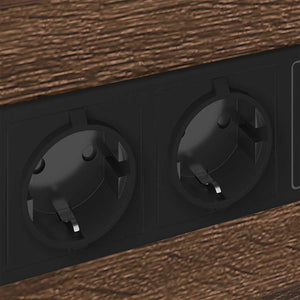 Κομοδίνο 2 pcs Καφέ δρυς 40 x 31 x 60 εκ. Επεξεργασμένο ξύλο - Pakobazaar