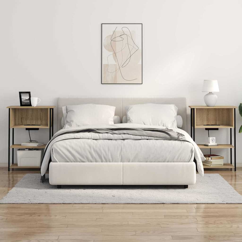 Κομοδίνο Δρύς Sonoma 55 x 31 x 76 εκ Επεξεργασμένο ξύλο - Pakobazaar
