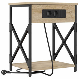 Κομοδίνο 2 pcs Δρύς Sonoma 41 x 31 x 51 εκ. Επεξεργασμένο ξύλο - Pakobazaar