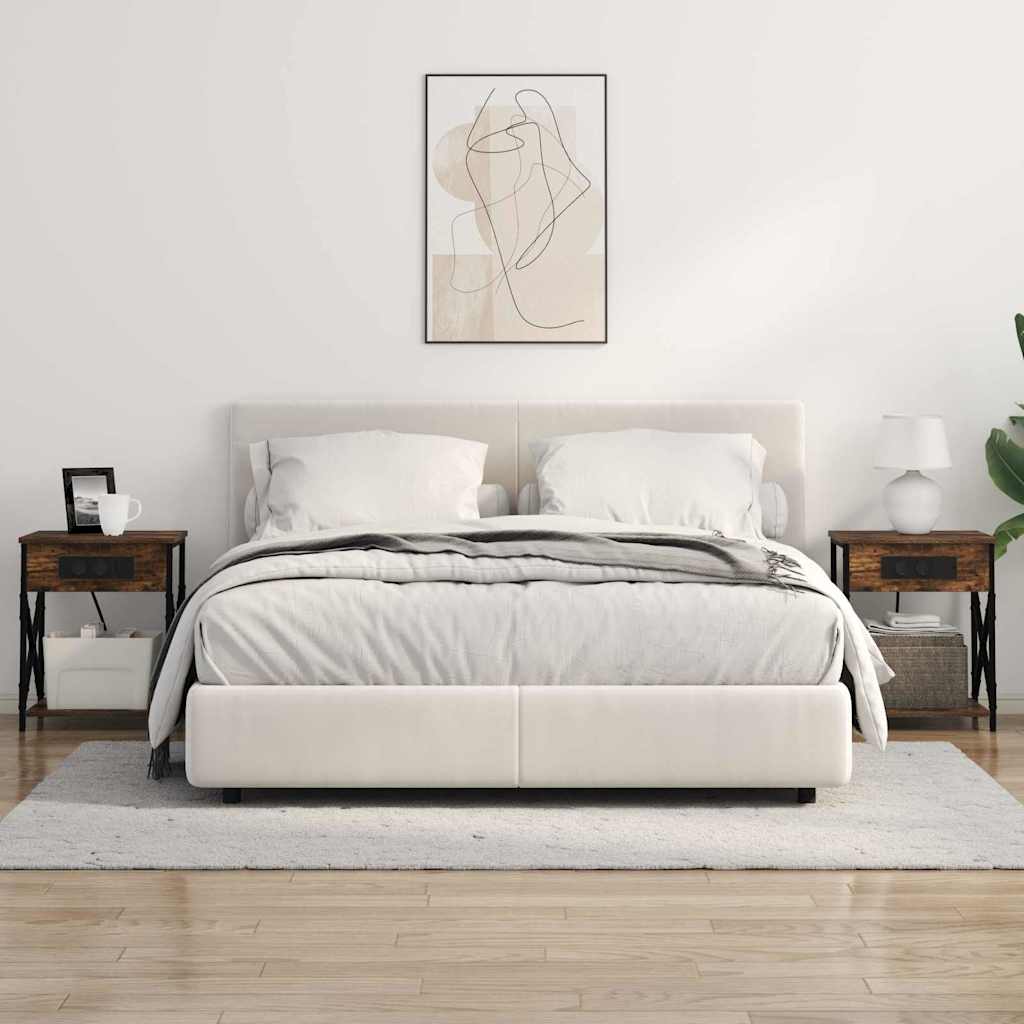 Κομοδίνο 2 pcs Καπνιστό Δρύς 41 x 31 x 51 εκ. - Pakobazaar