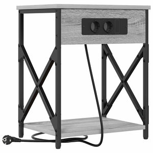 Κομοδίνο 2 pcs Γκρίζο Σονομα 41 x 31 x 51 εκ. - Pakobazaar